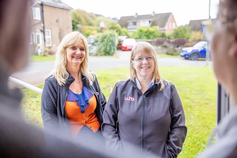 wyedean housing association staff at front door